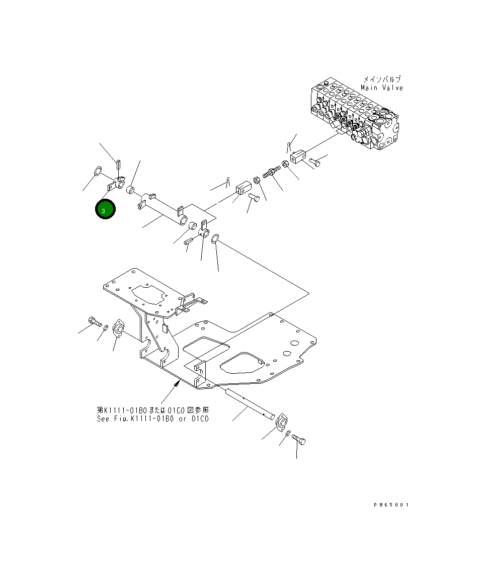 Рычаг 22K-43-18290 Komatsu