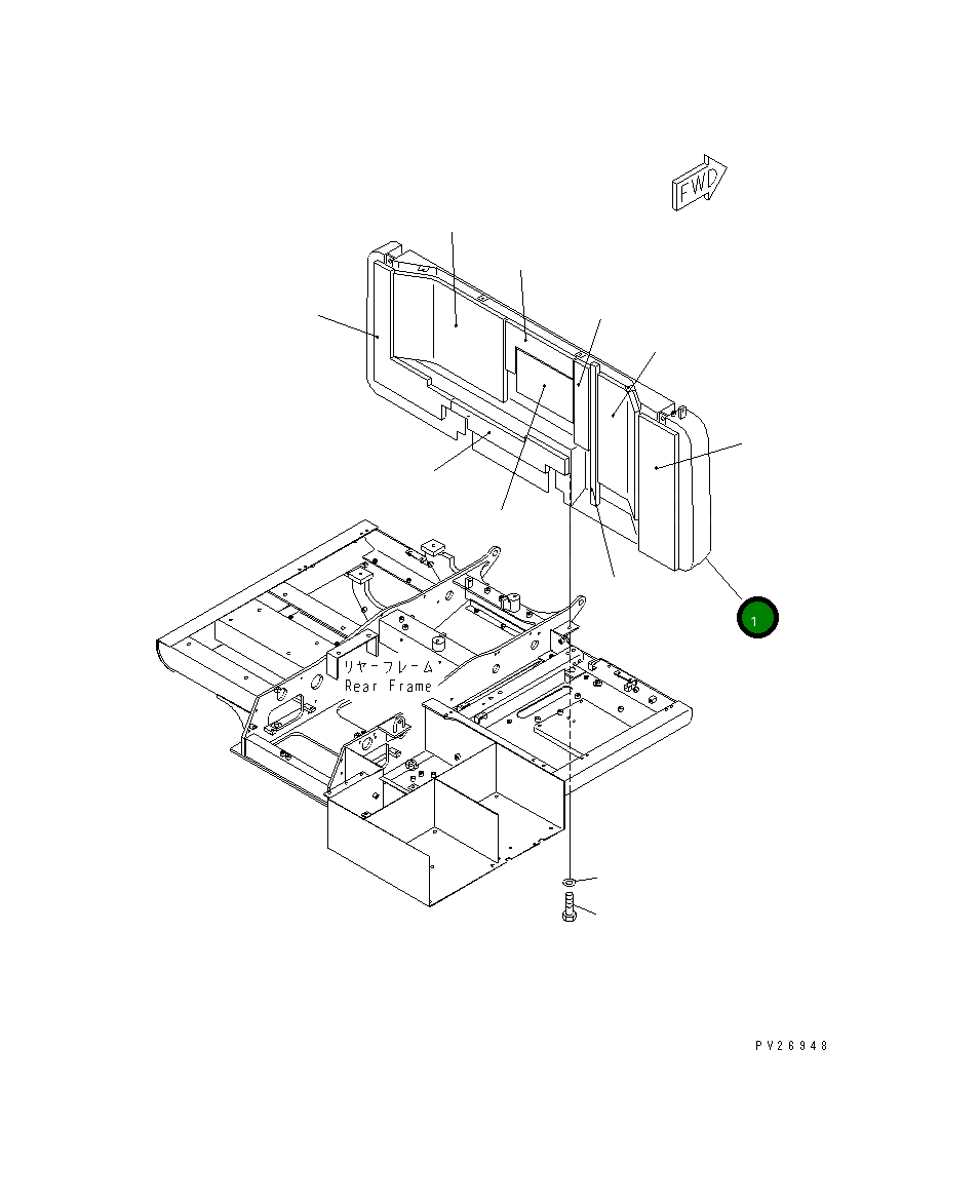 Крышка 8288-54-1811  Komatsu