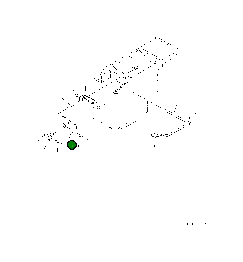 Рычаг 41E-43-27130 Komatsu