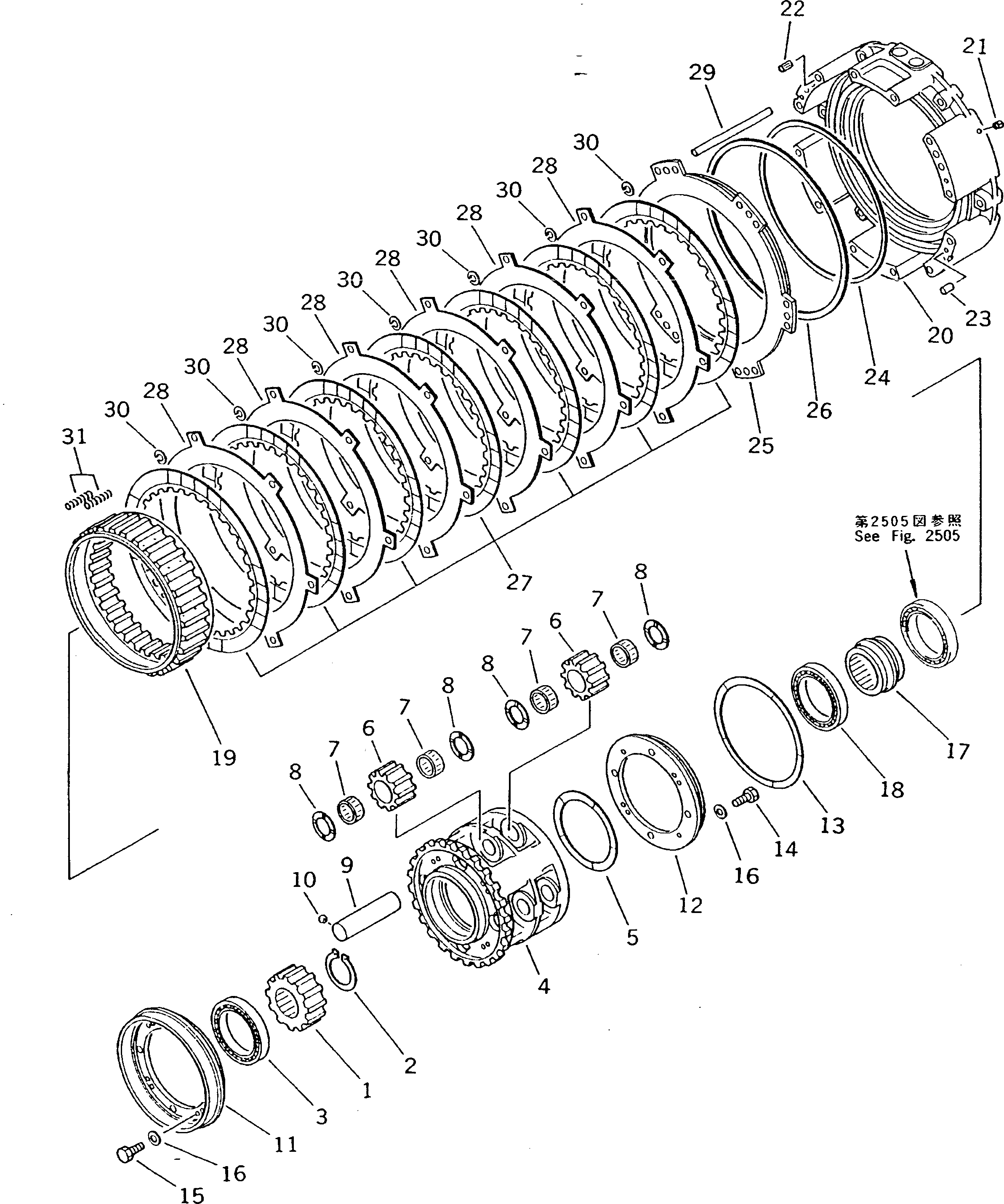 Подшипник 582-15-19710 Komatsu