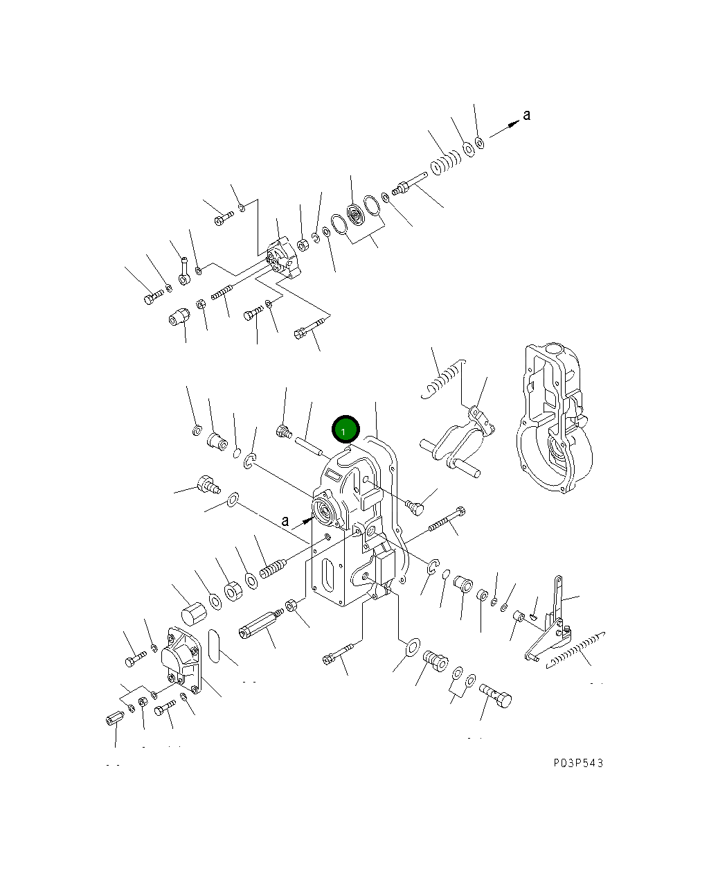 Крышка DK154509-0620 Komatsu