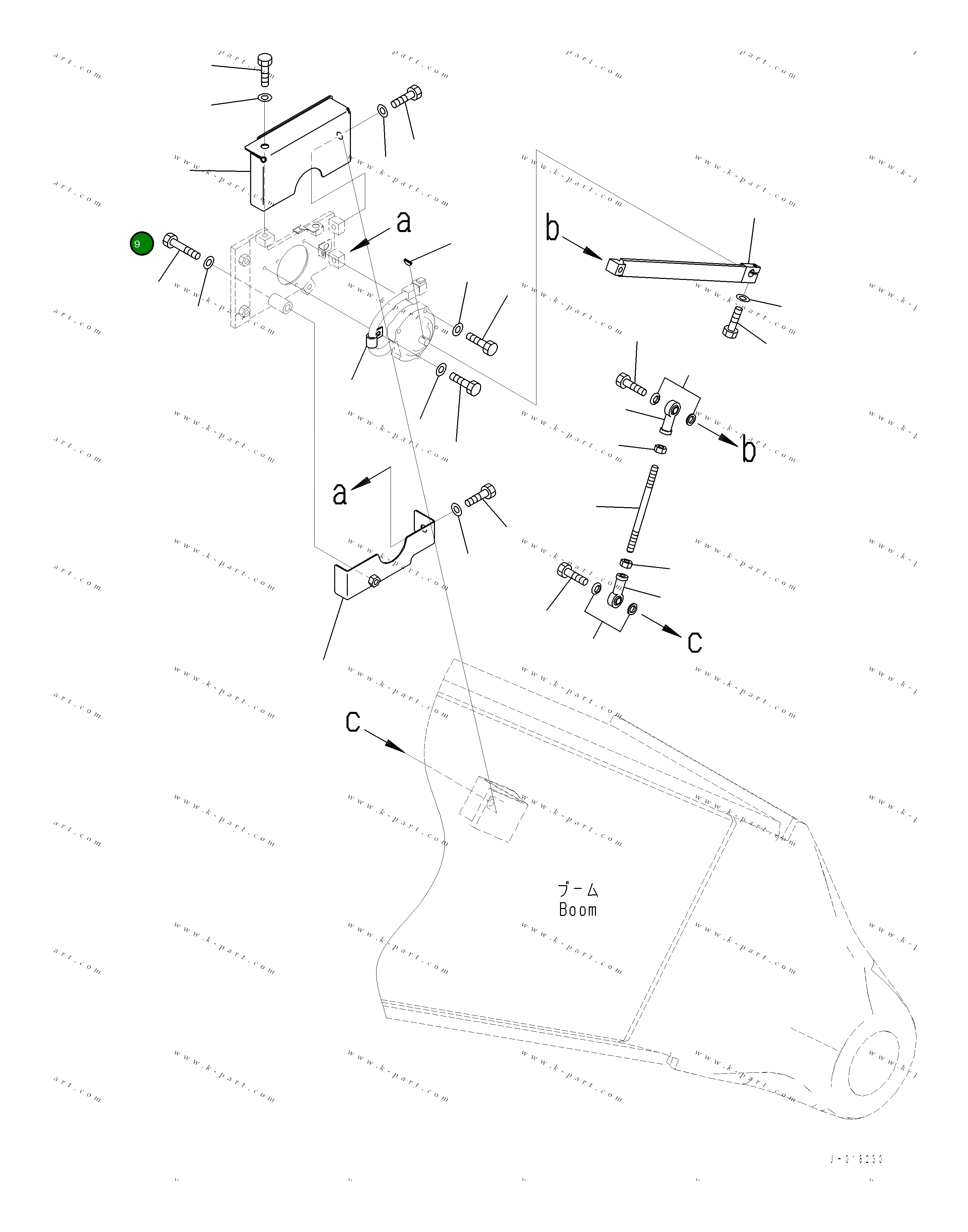 Крышка 2A7-70-15390 Komatsu