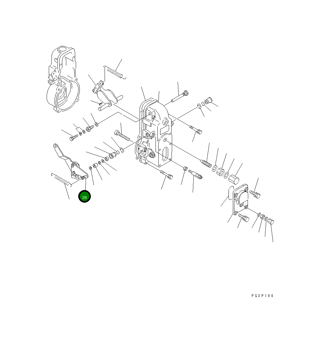 Рычаг DK154347-9120 Komatsu