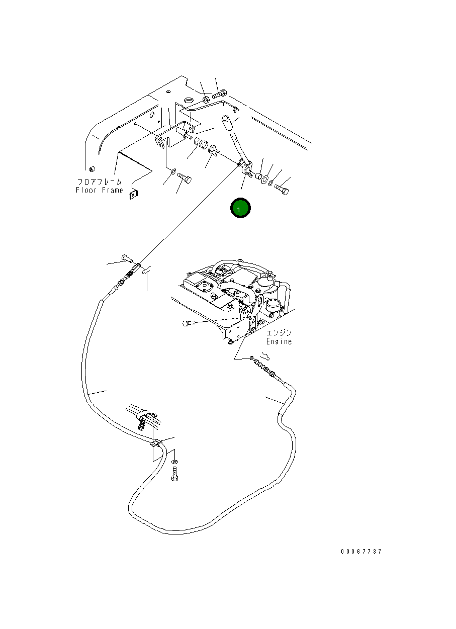 Рычаг 22F-43-31411 Komatsu