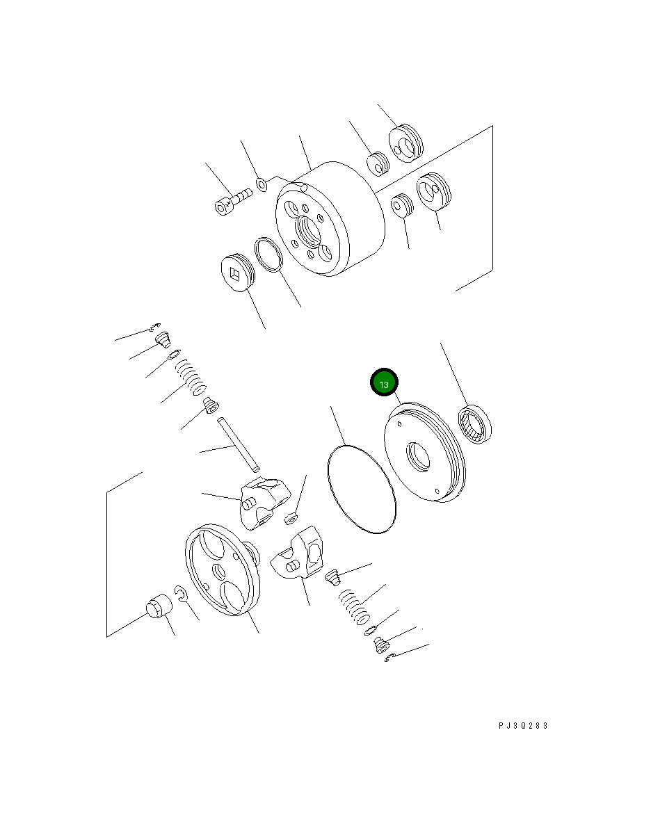 Крышка DK156809-1820 Komatsu