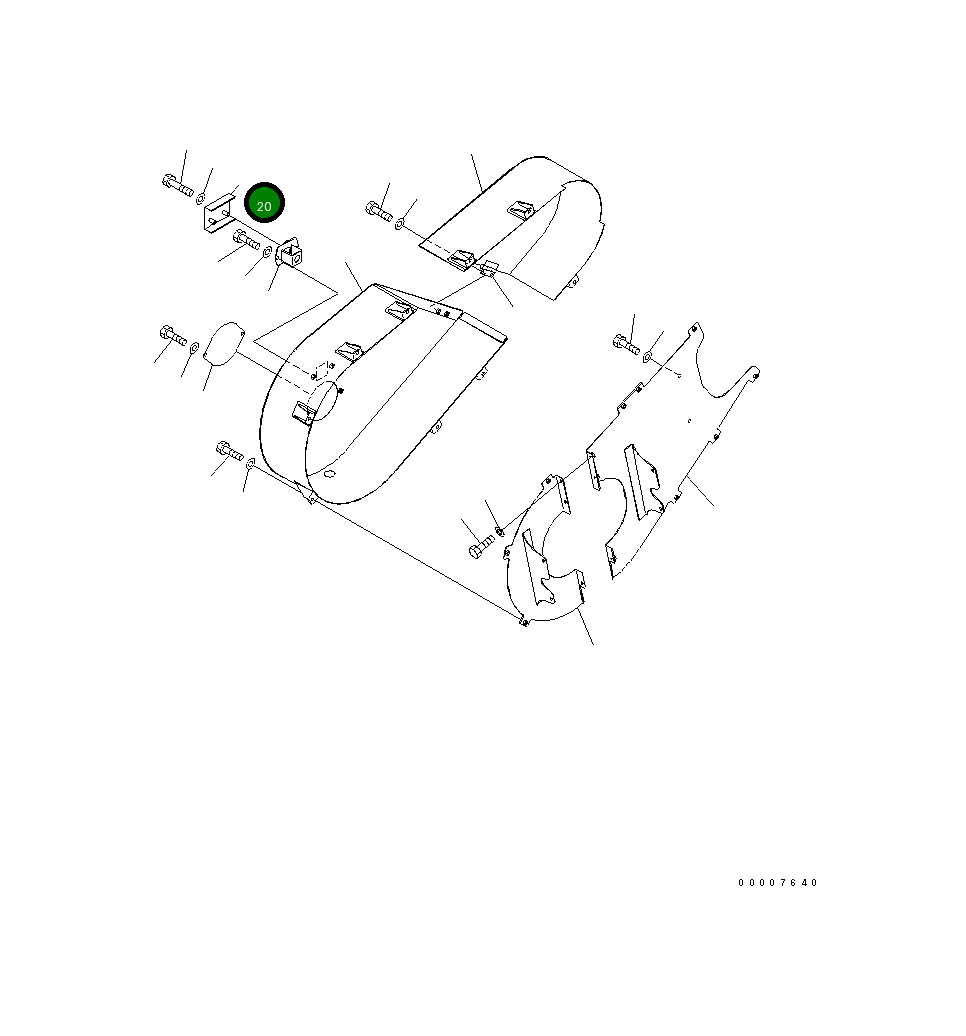 Крышка 8296-54-1610  Komatsu