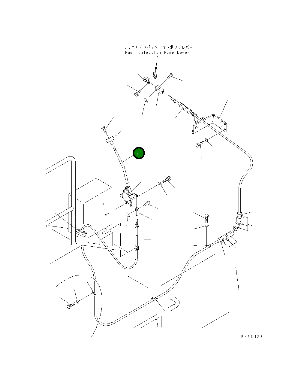 Рычаг 20Y-43-17141 Komatsu