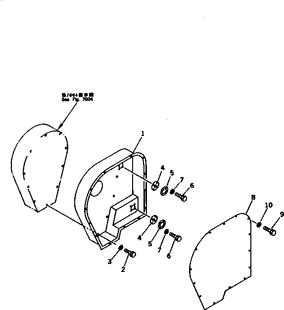 Крышка 277-871-1290 Komatsu
