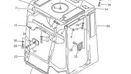 Крышка 41E-56-11410  Komatsu