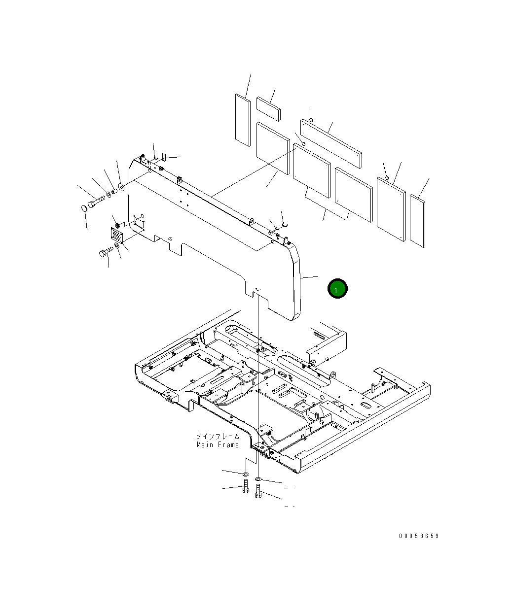 Крышка 8240-54-4621  Komatsu