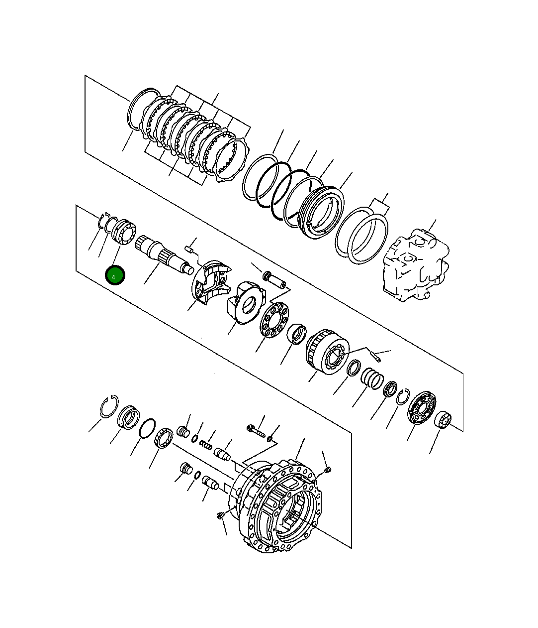 Подшипник 708-8K-12120 Komatsu