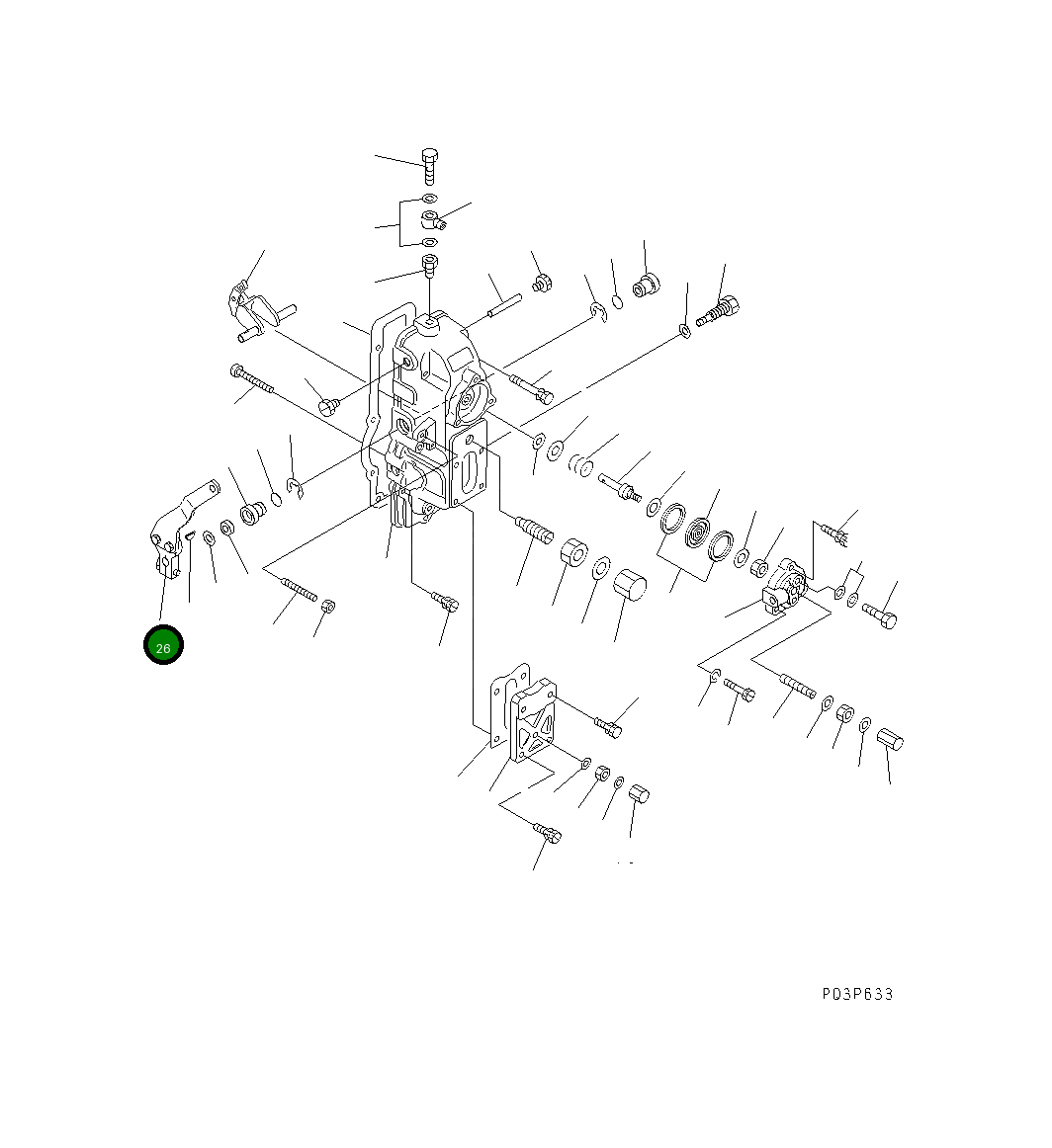 Рычаг DK154349-1720 Komatsu