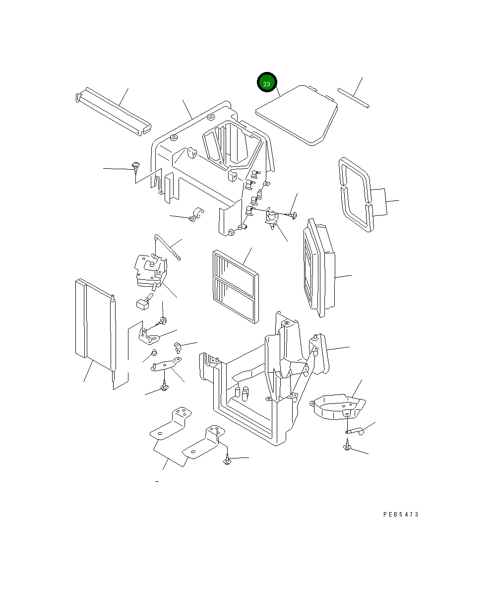 Крышка ND146373-6941 Komatsu