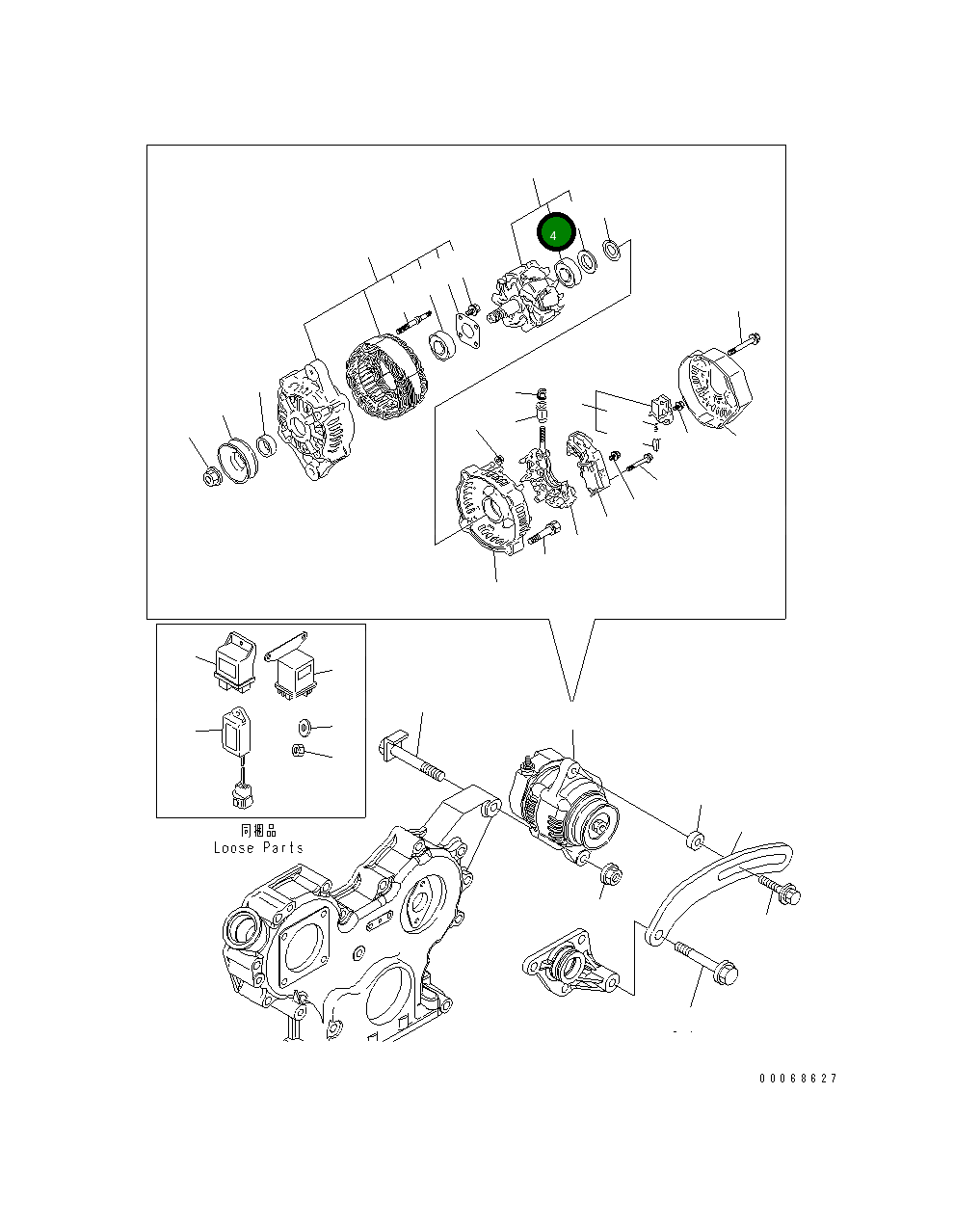 Подшипник YM123501-79240  Komatsu