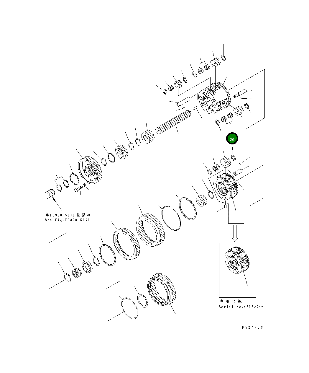 Подшипник 425-15-29440  Komatsu