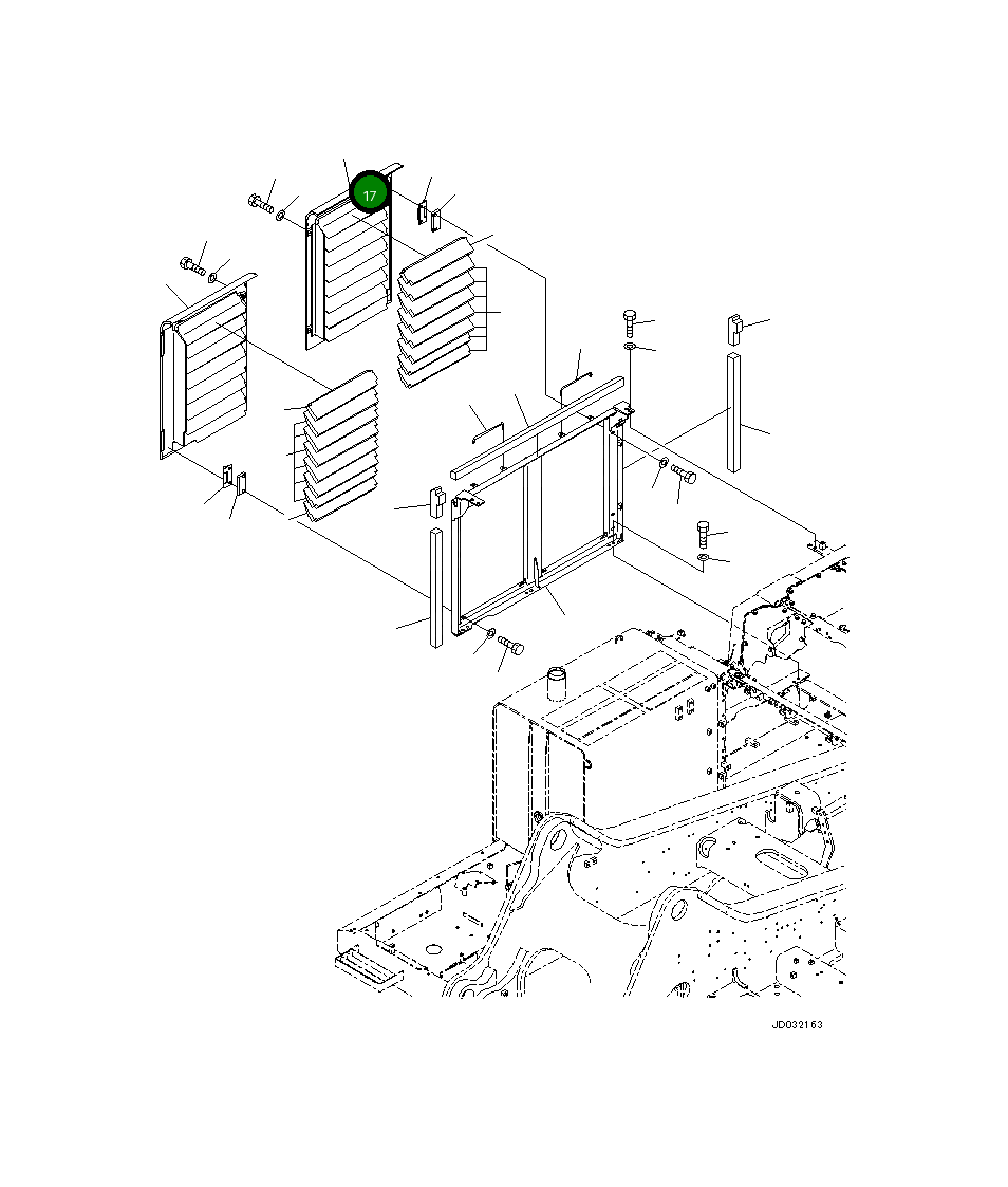 Крышка 21M-54-31320  Komatsu
