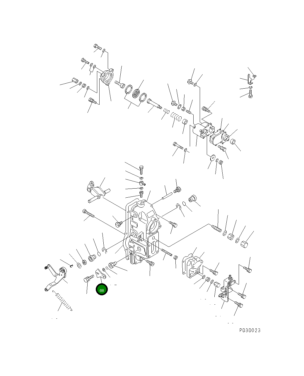 Рычаг DK154383-0300 Komatsu