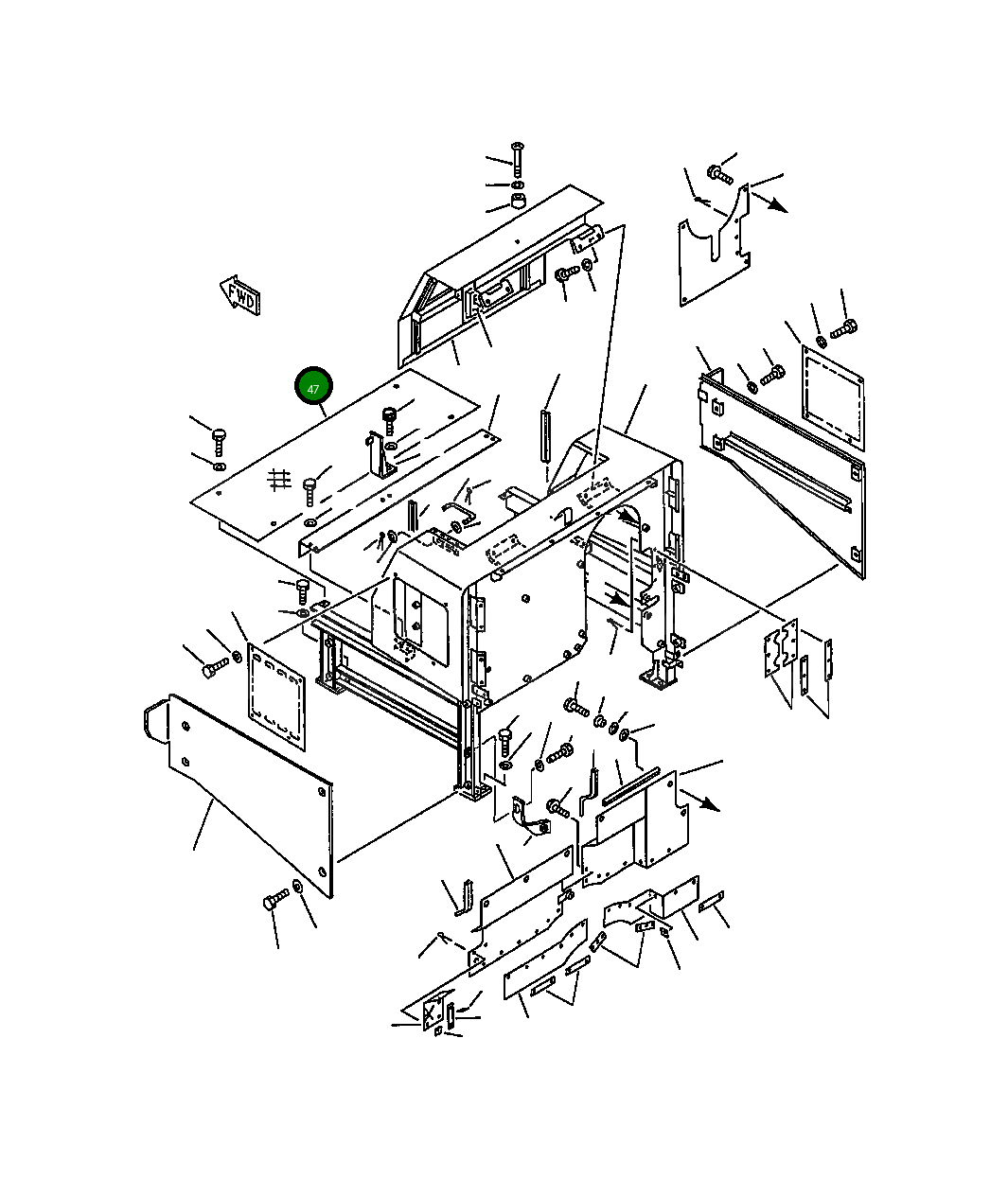 Крышка 425-54-13521  Komatsu