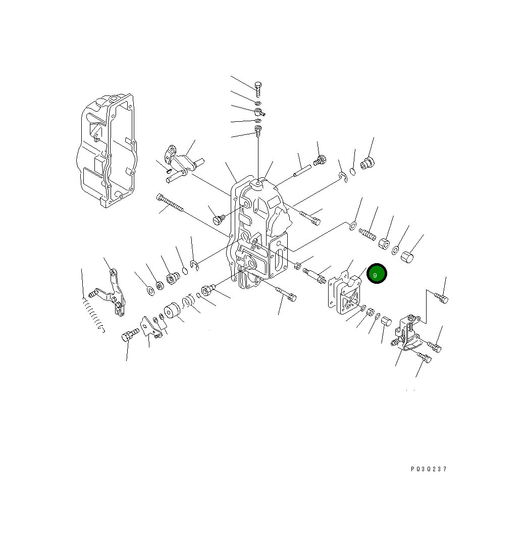 Крышка DK154064-3800 Komatsu
