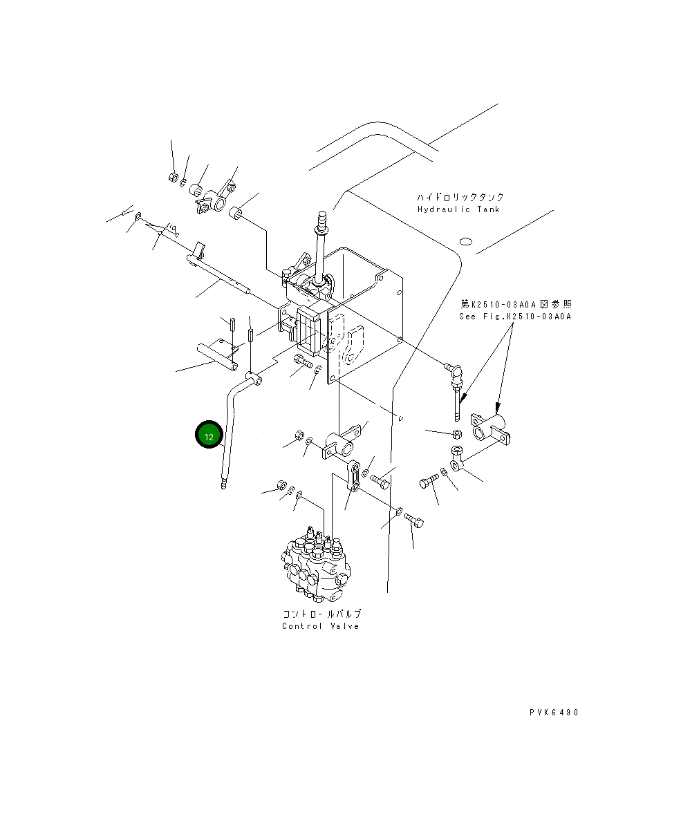 Рычаг 114-43-51541 Komatsu