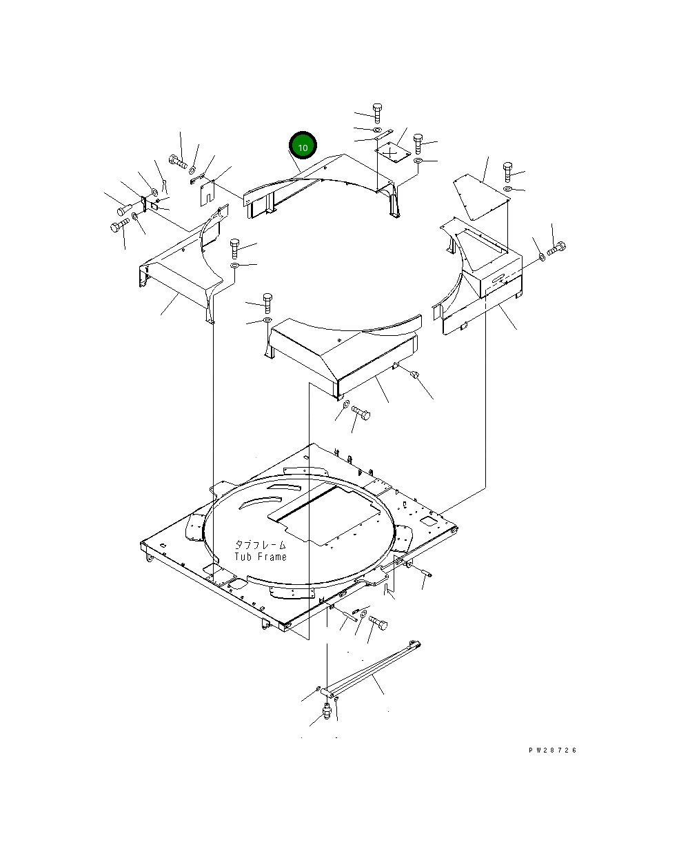 Крышка 8287-70-4211  Komatsu