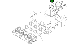 Крышка YM129950-13410 Komatsu