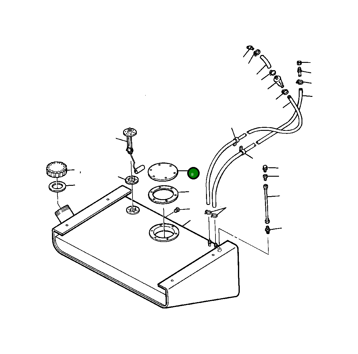 Крышка 986 021 C3  Komatsu
