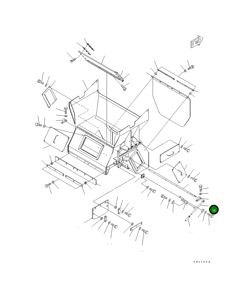 Рычаг 8295-70-2451  Komatsu