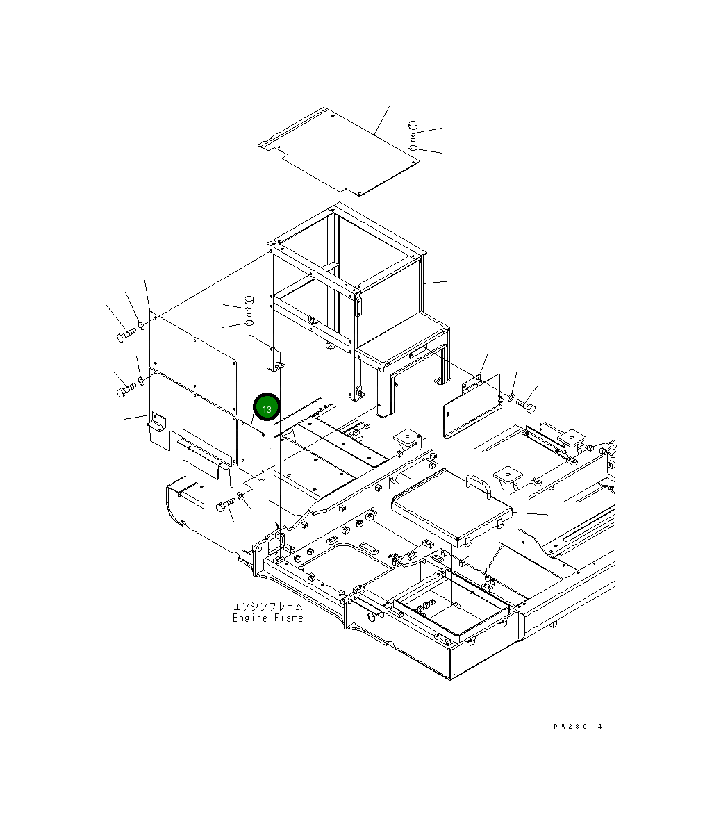 Крышка 8298-54-1890 Komatsu
