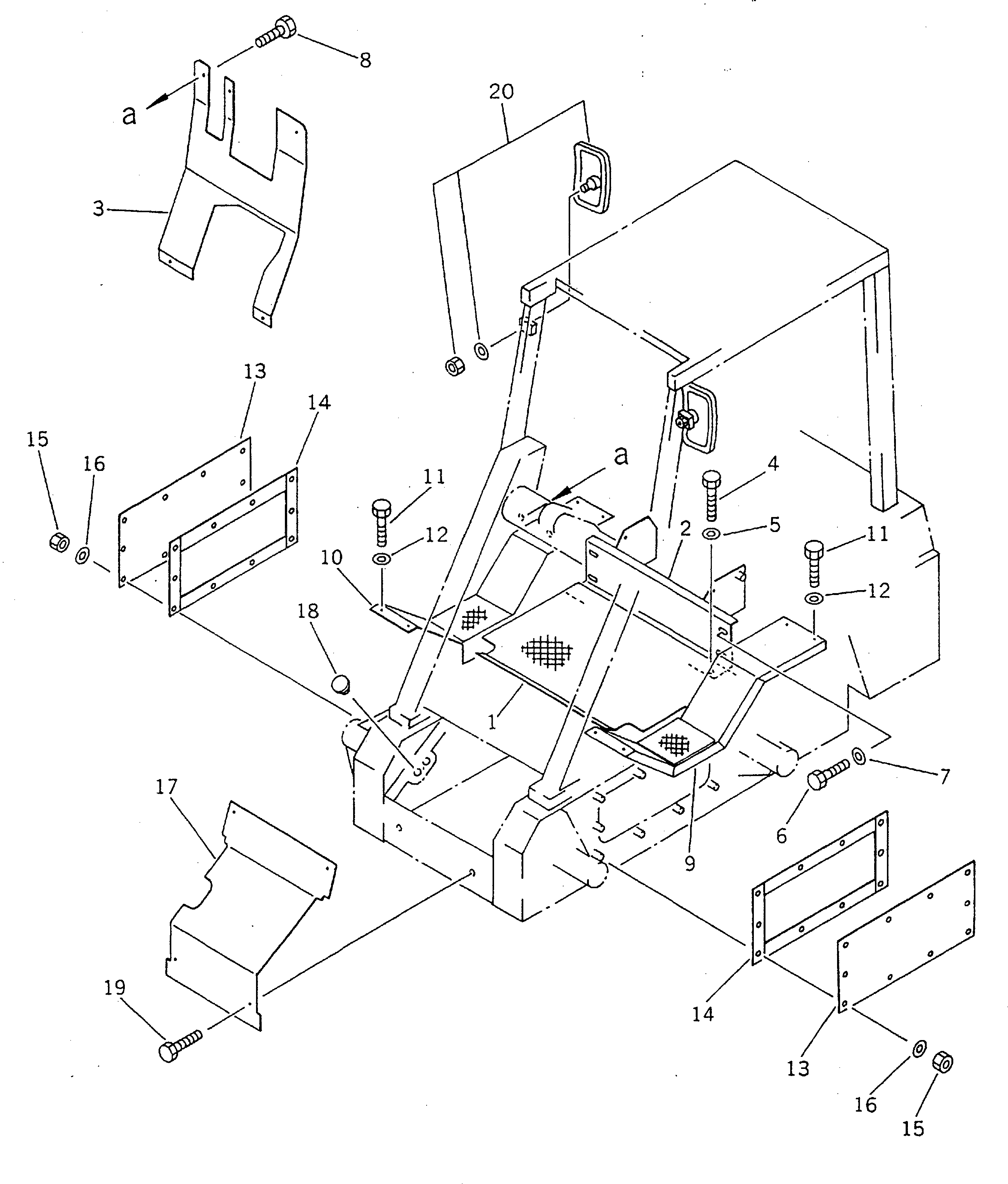 Крышка FF7822-54210 Komatsu