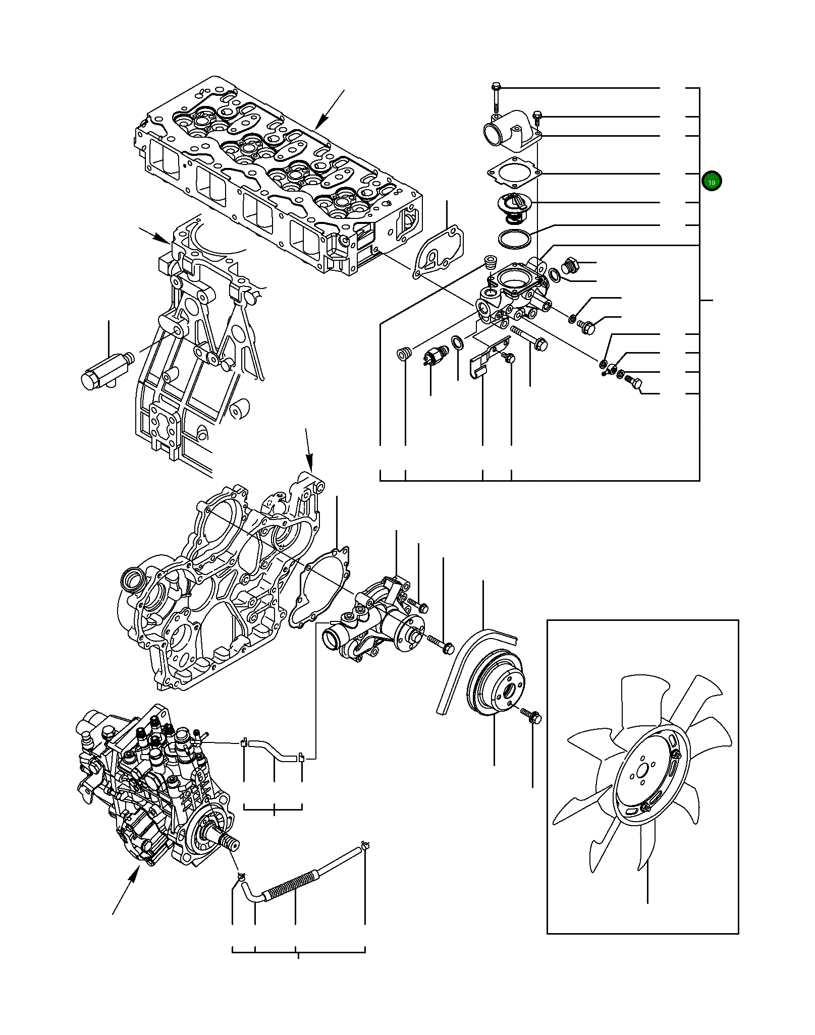 Крышка YM129980-49530  Komatsu