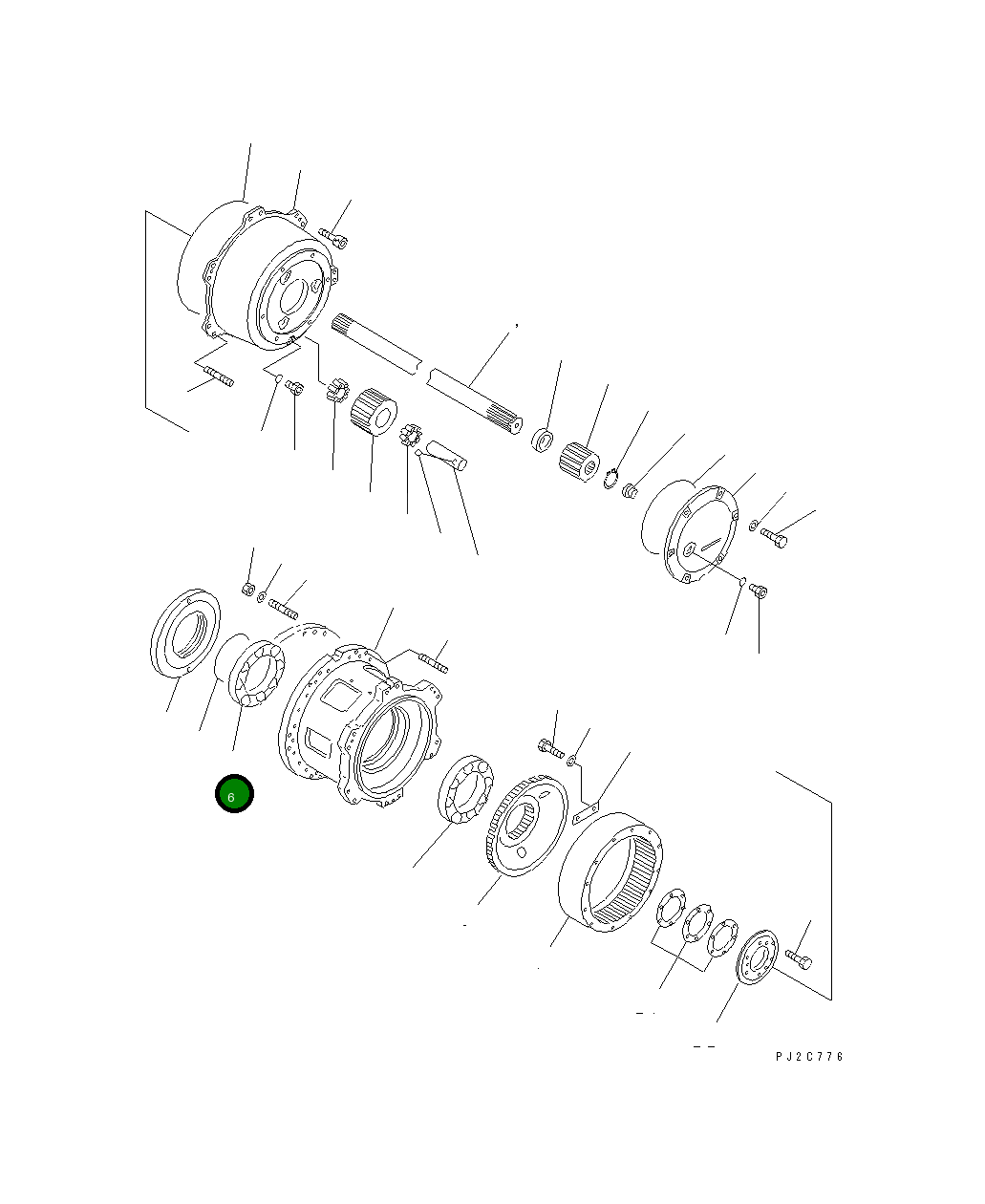 Подшипник 06000-32034 Komatsu