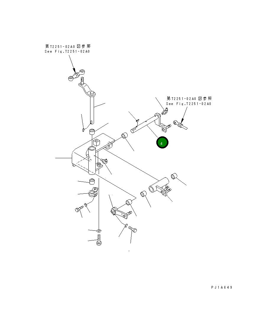 Рычаг 156-76-36140 Komatsu