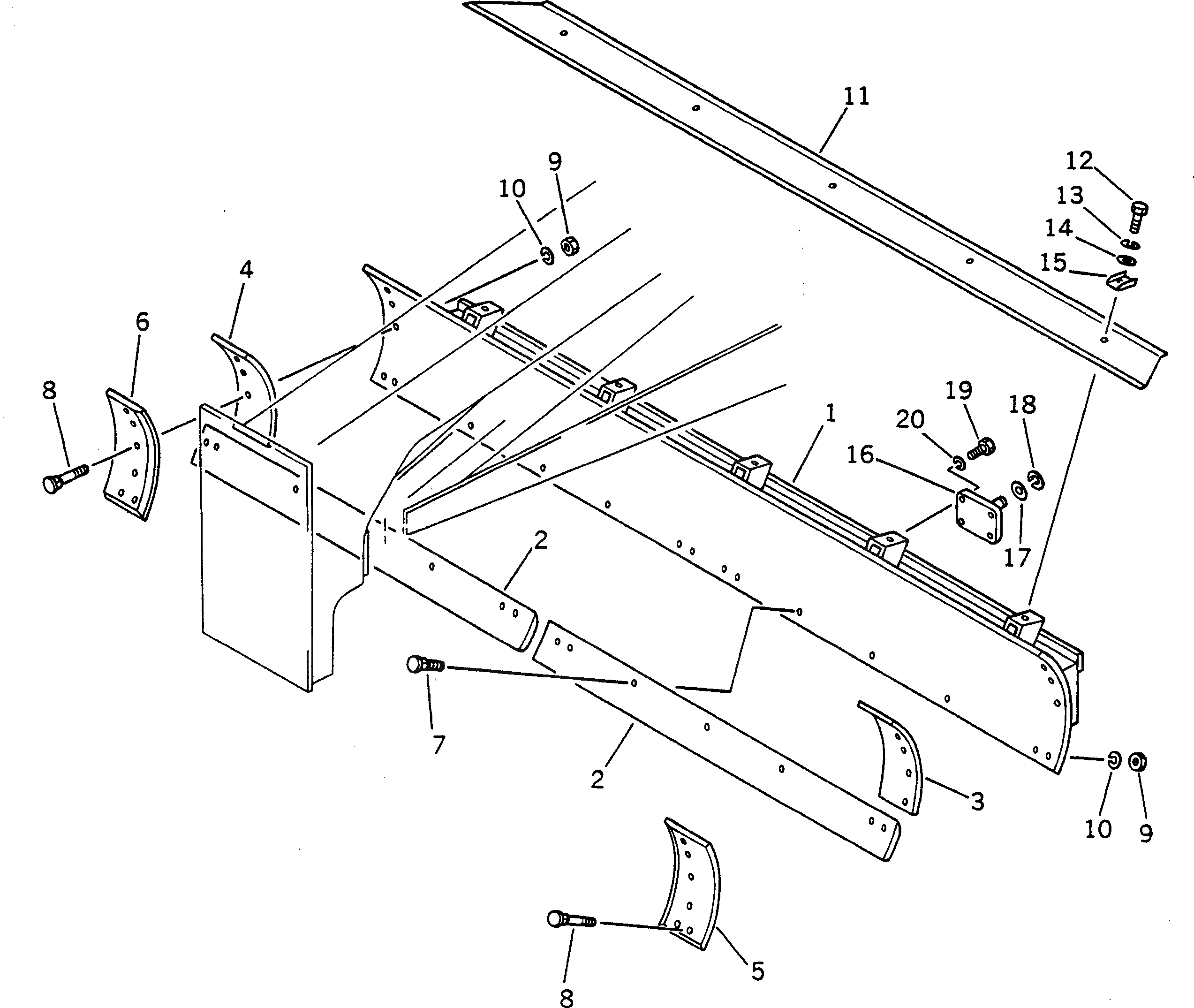 Крышка 237-70-12340 Komatsu