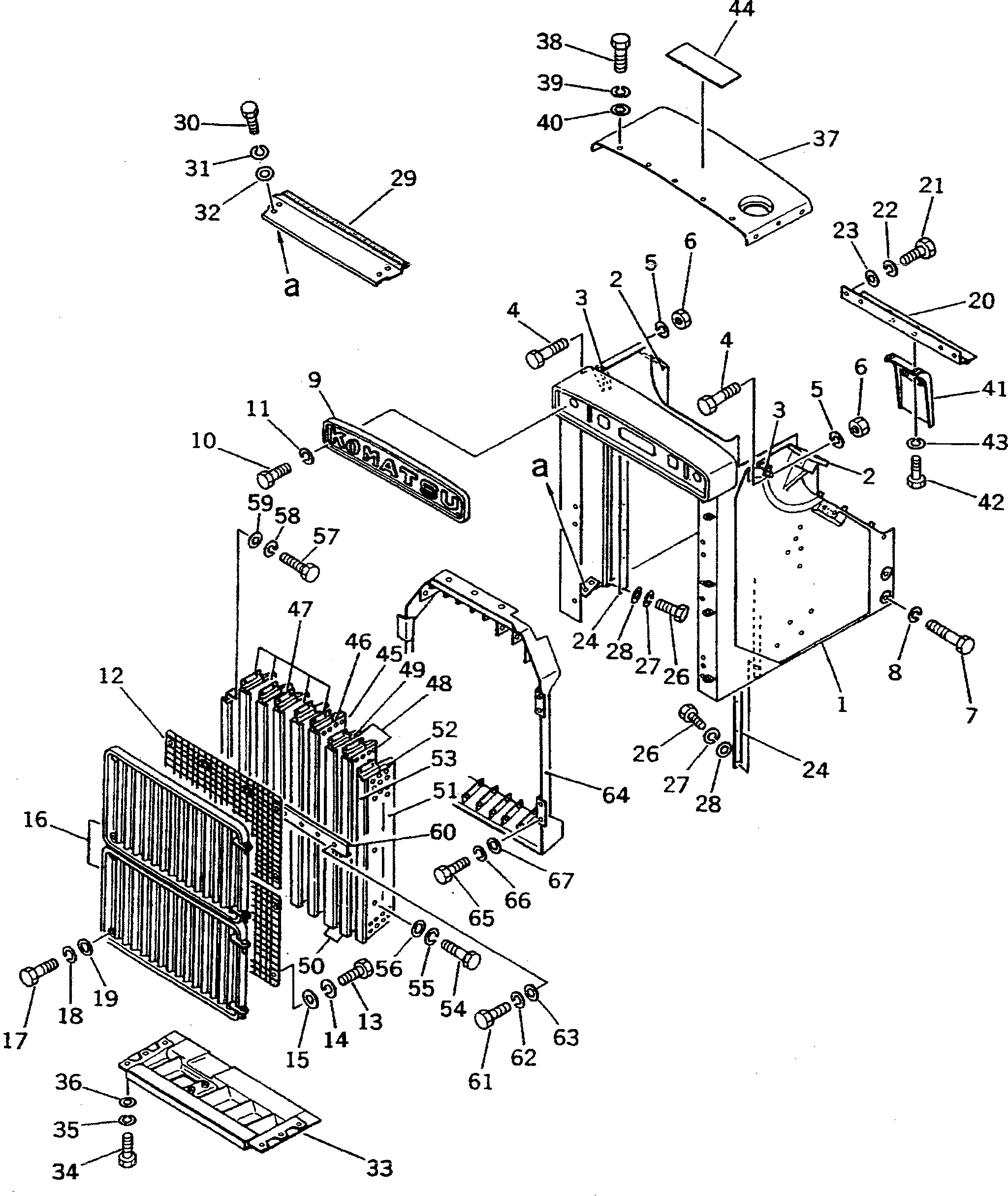 Пластина 195-54-11281 Komatsu