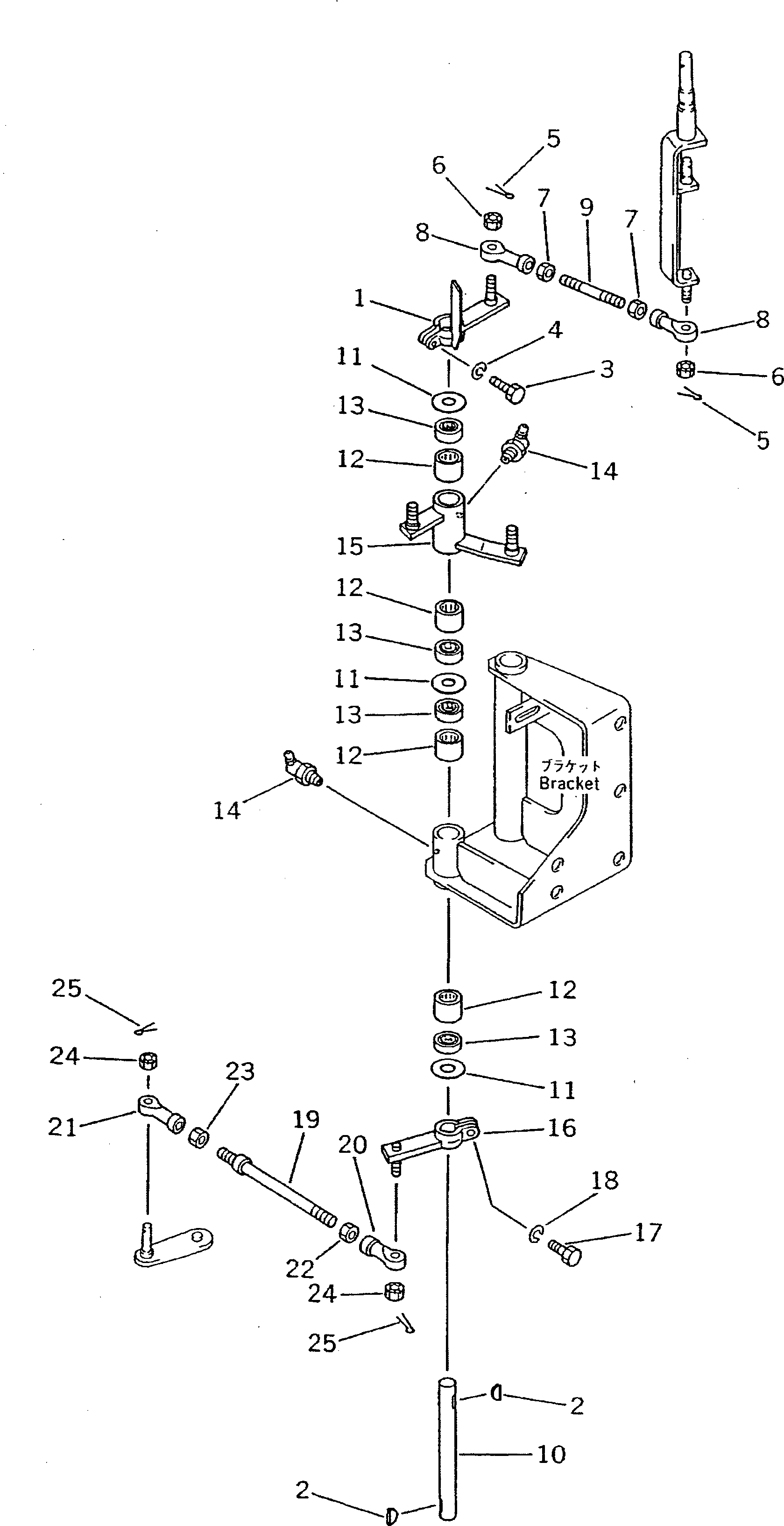 Рычаг 145-43-52130 Komatsu
