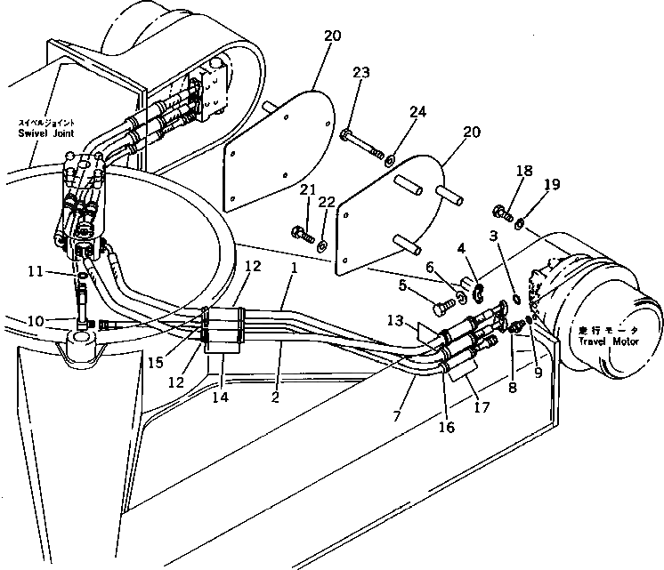 Крышка 21K-62-23130 Komatsu