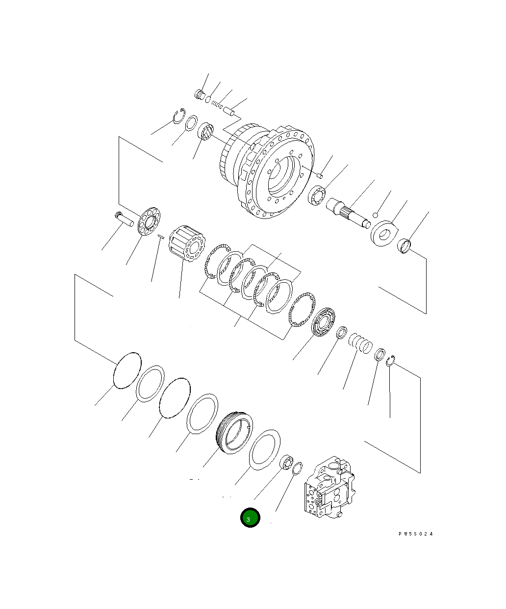Подшипник 708-8H-32140 Komatsu