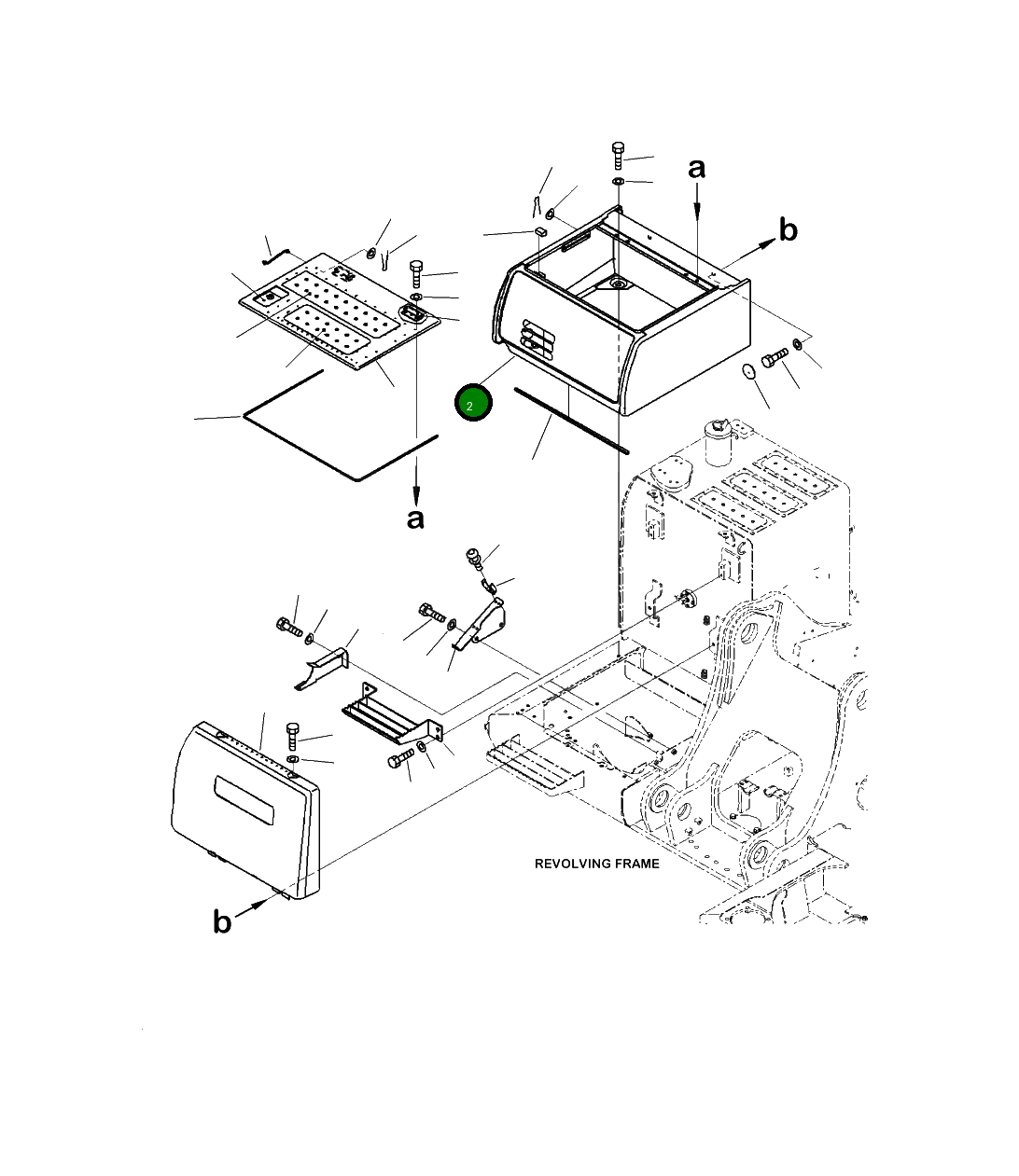 Крышка 2A5-54-11411  Komatsu
