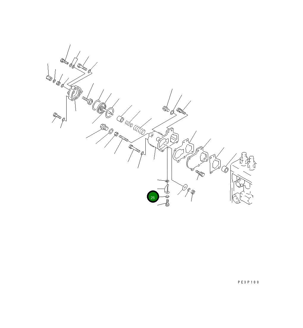 Рычаг DK154406-6901 Komatsu