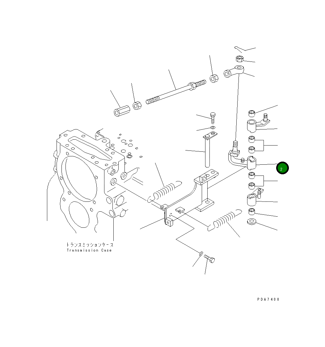 Рычаг 124-43-52683 Komatsu