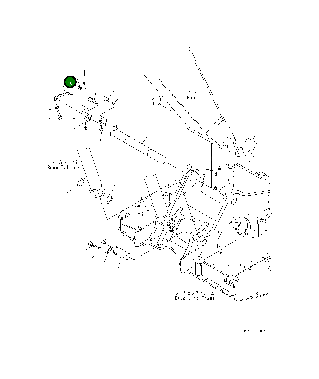 Рычаг 21J-70-11910 Komatsu