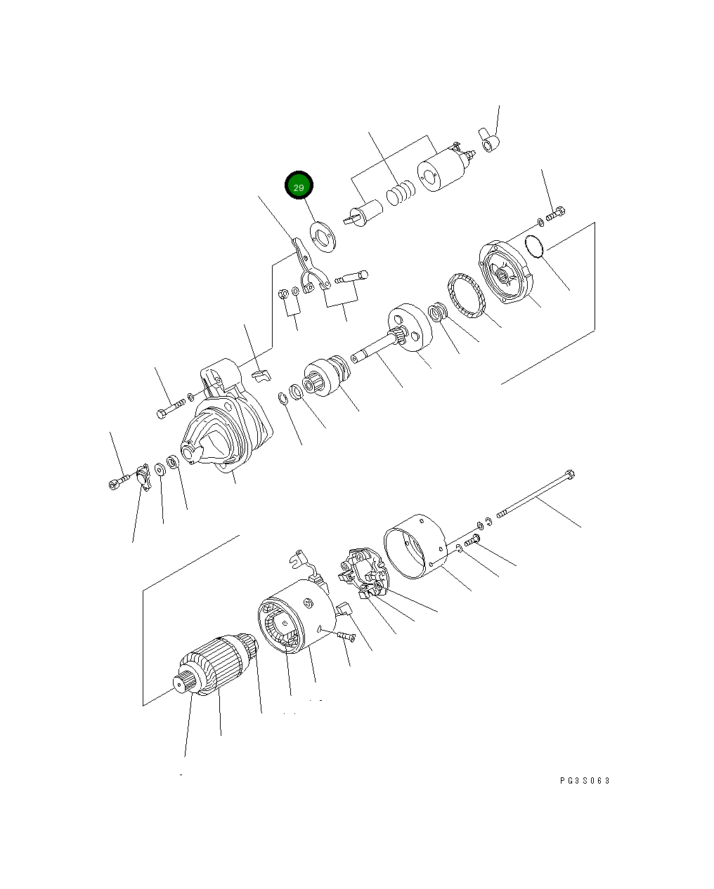 Крышка YM121254-77740 Komatsu