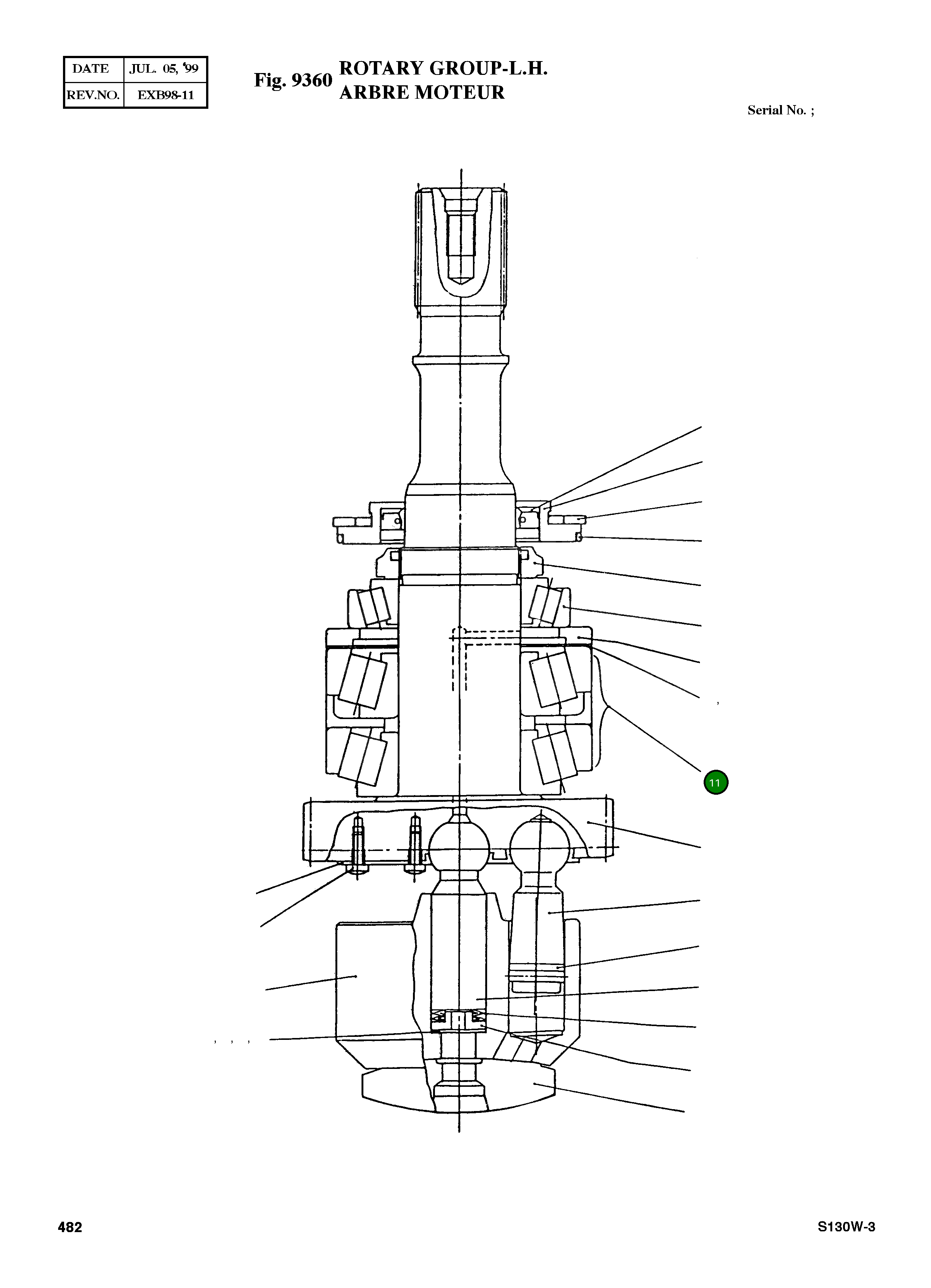 Подшипник 1100087865 Komatsu