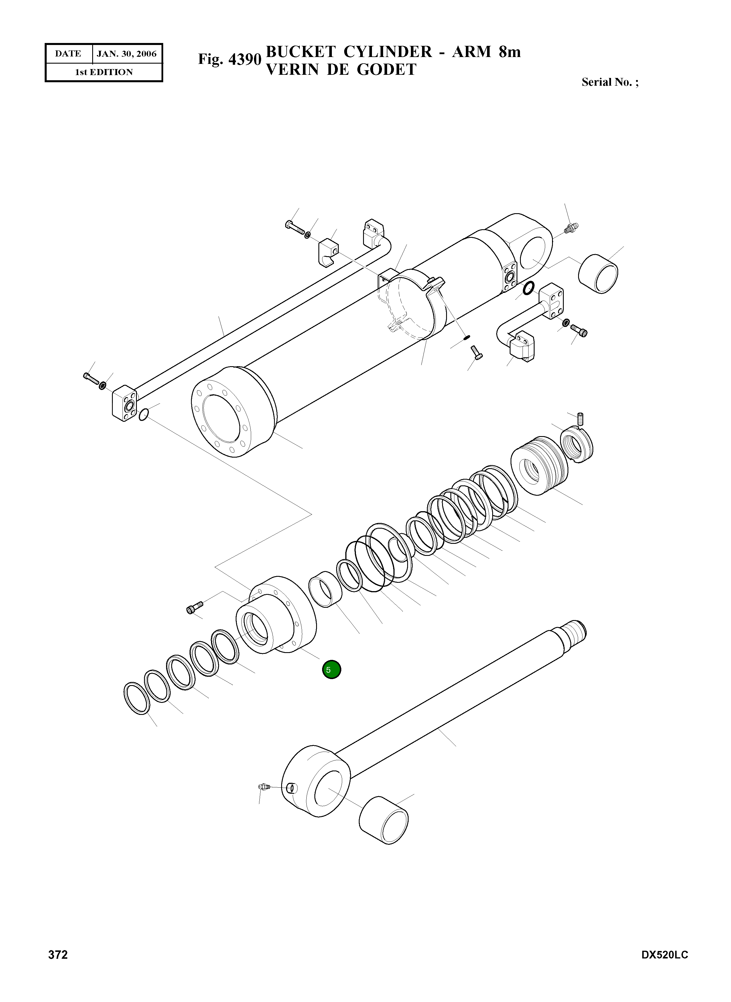 Крышка, ROD K9001870 Komatsu