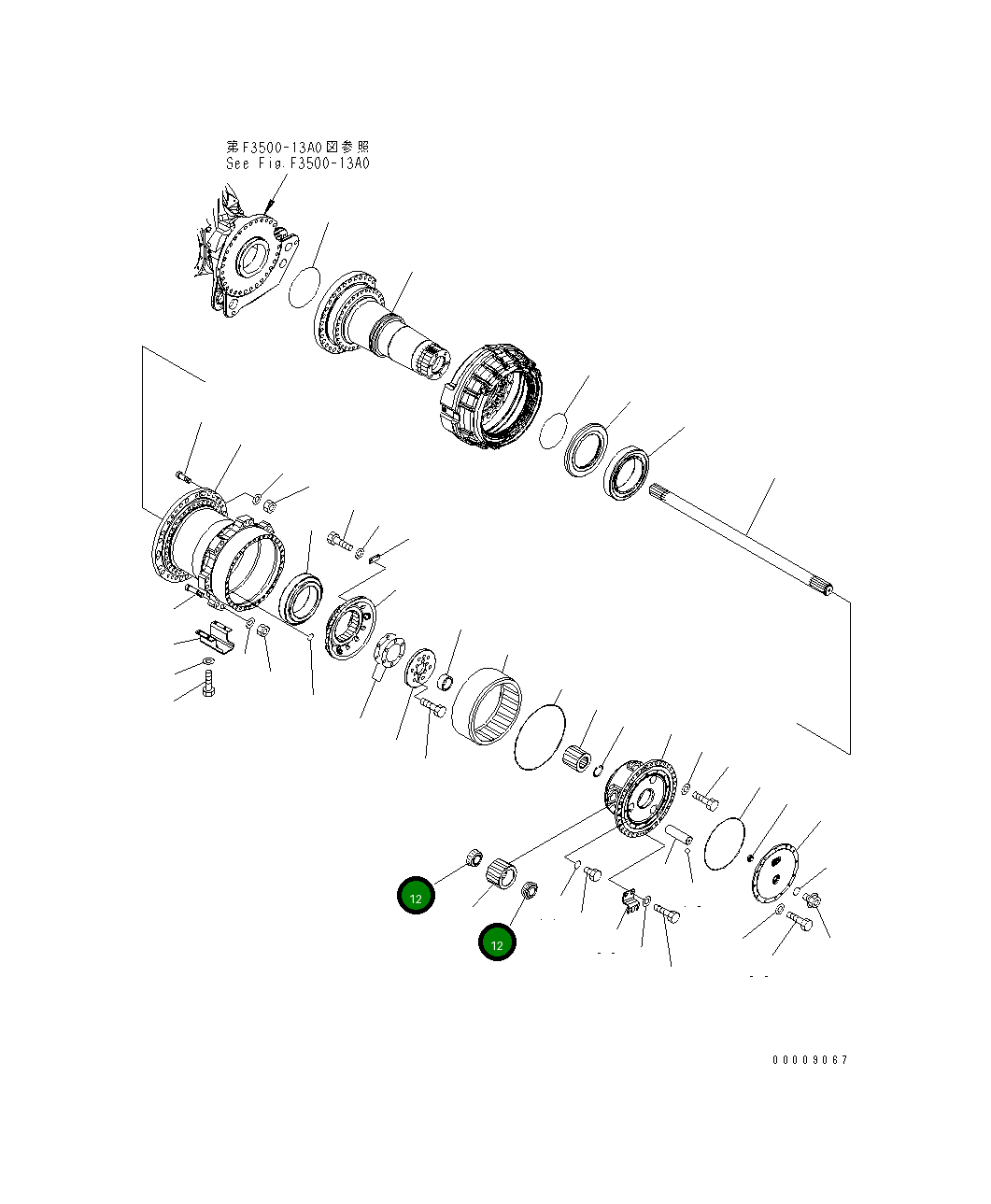 Подшипник 569-22-72520 Komatsu