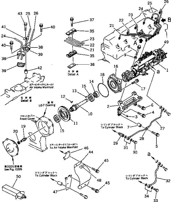 Крышка 6206-21-3620  Komatsu