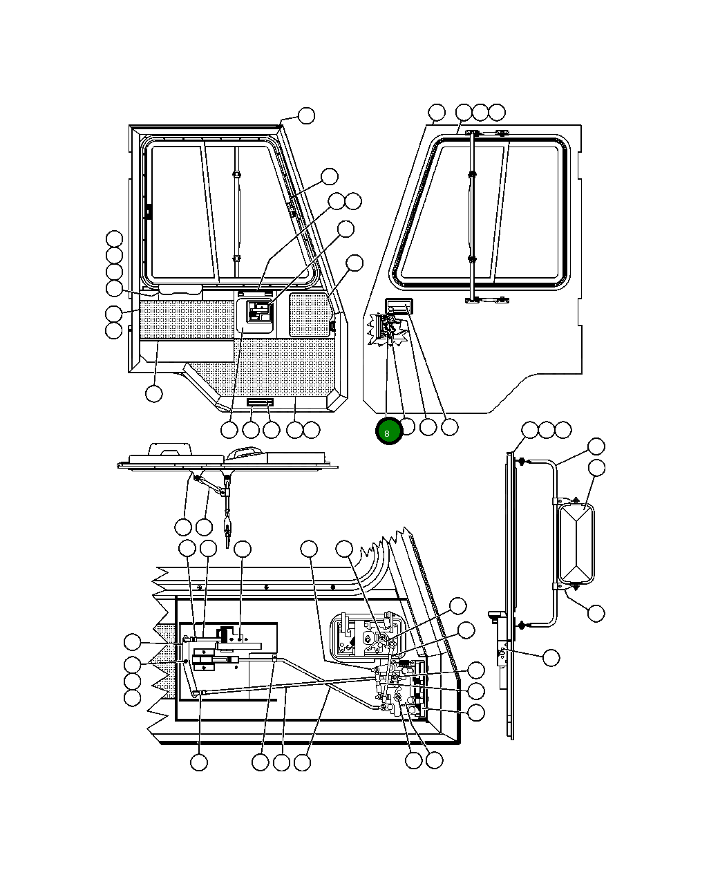 Рычаг BF4709 Komatsu