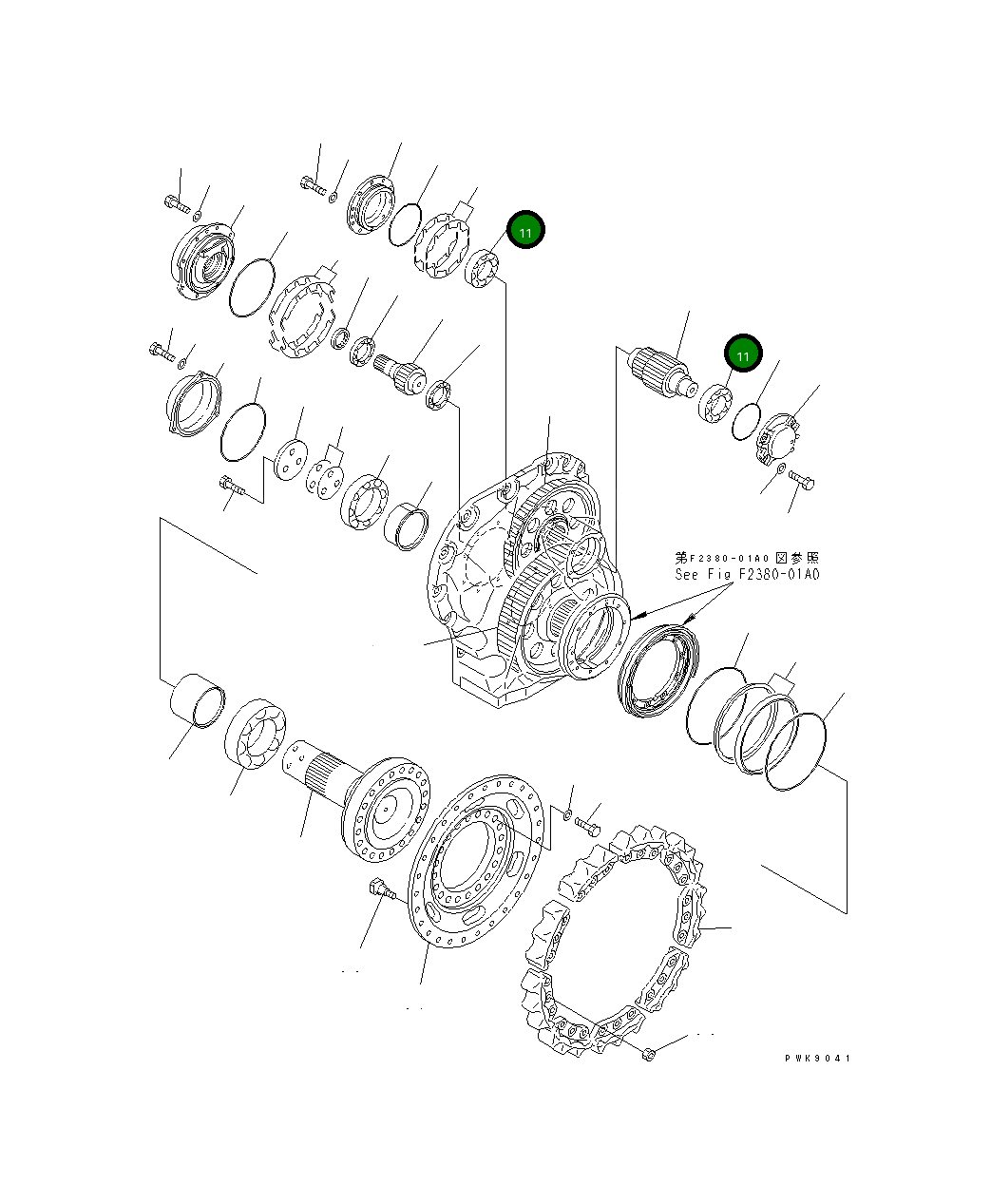Подшипник 134-27-61270 Komatsu
