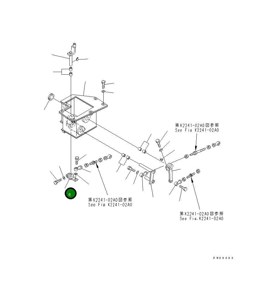 Рычаг 124-43-54261 Komatsu